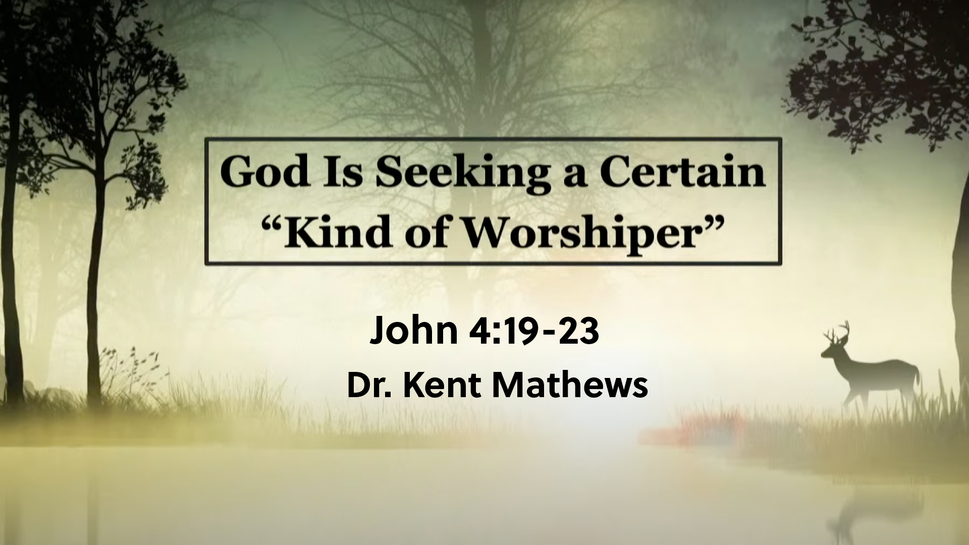 We Are Created to Worship God