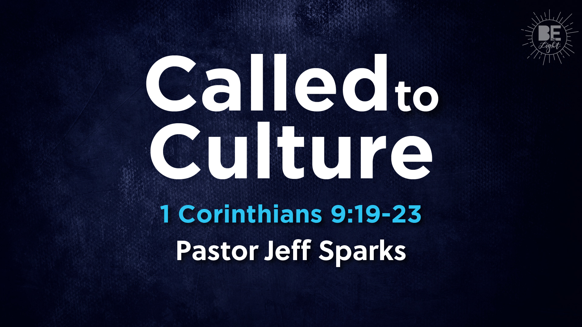 Called to Culture
